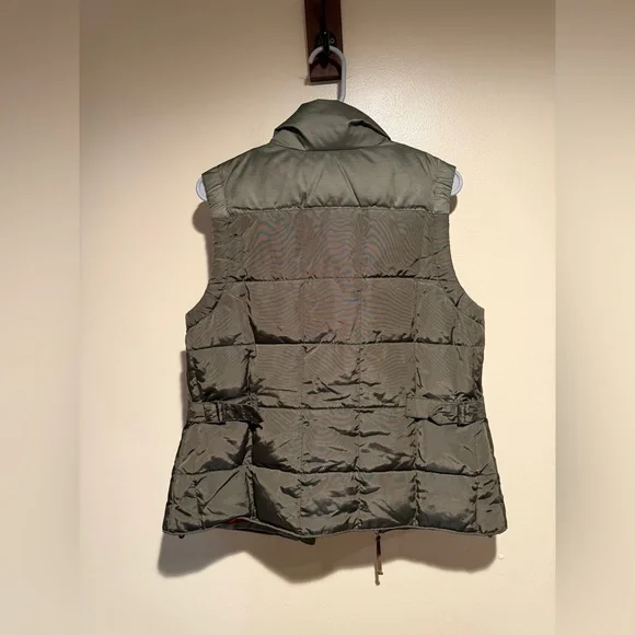 Eddie Bauer Women’s Sz large Yukon Model 550 Fill Down Puffer Brown Vest Jacket - Picture 12 of 12